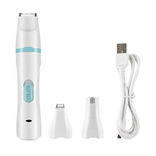 3 IN 1 Pet Grooming Machine USB Charge Dog Cat Hair Trimmer Paw Nail Grinder Pets Clippers Foot Nail Cutter Hair Cutting Machine